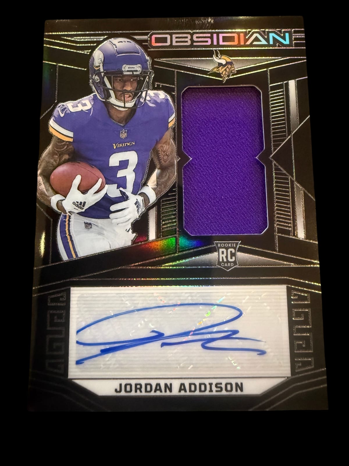 2023 Obsidian | Rookie Jordan Addison | Auto Patch | 125/199