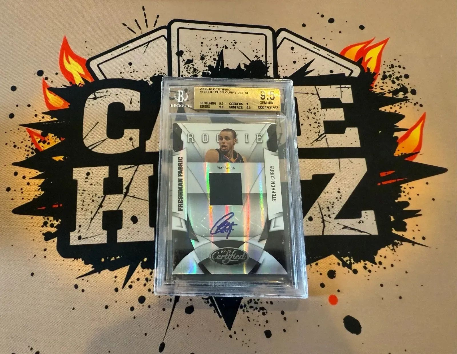 2009 Certified | Rookie Stephen Curry | Patch Auto | 347/399 | BGS 9.5 Auto 9
