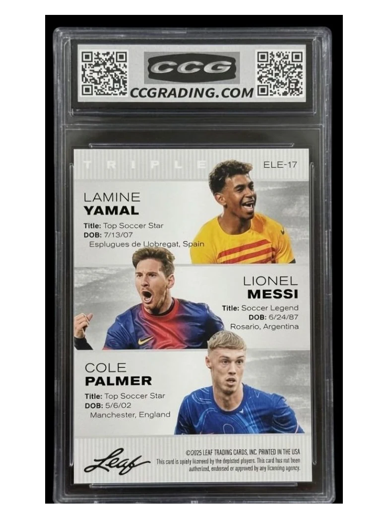 2025 Leaf Triple | Yamal, Messi, Palmer | Exclusive Legends Edition | CCG 10