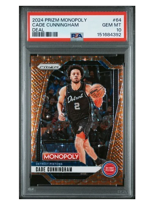 2024 Prizm Monopoly | Cade Cunningham | Deal | 18/25 | PSA 10 | #64