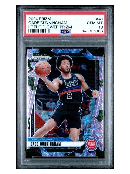 2024 Prizm Cade Cunningham Lotus Flower Prizm PSA 10 /18