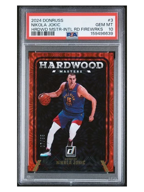 2024 Donruss | Nikola Jokic | Hardwood Masters Fireworks | 7/55 | PSA 10